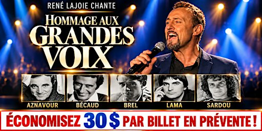 St-Jean-sur-Richelieu: 27 novembre 2026- Spectacle hommage aux Grandes Voix