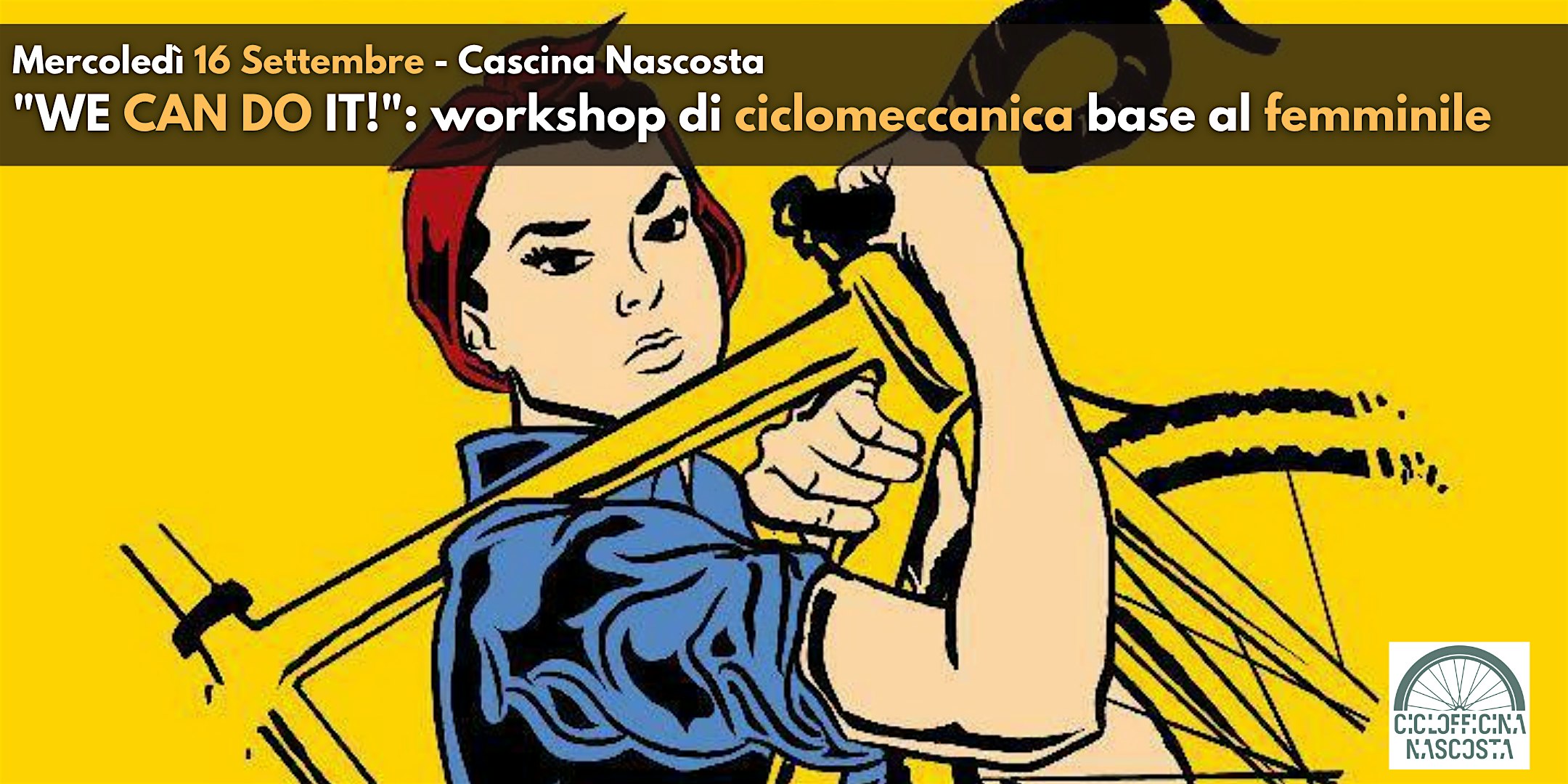 "We can do it": workshop di ciclomeccanica base al femminile