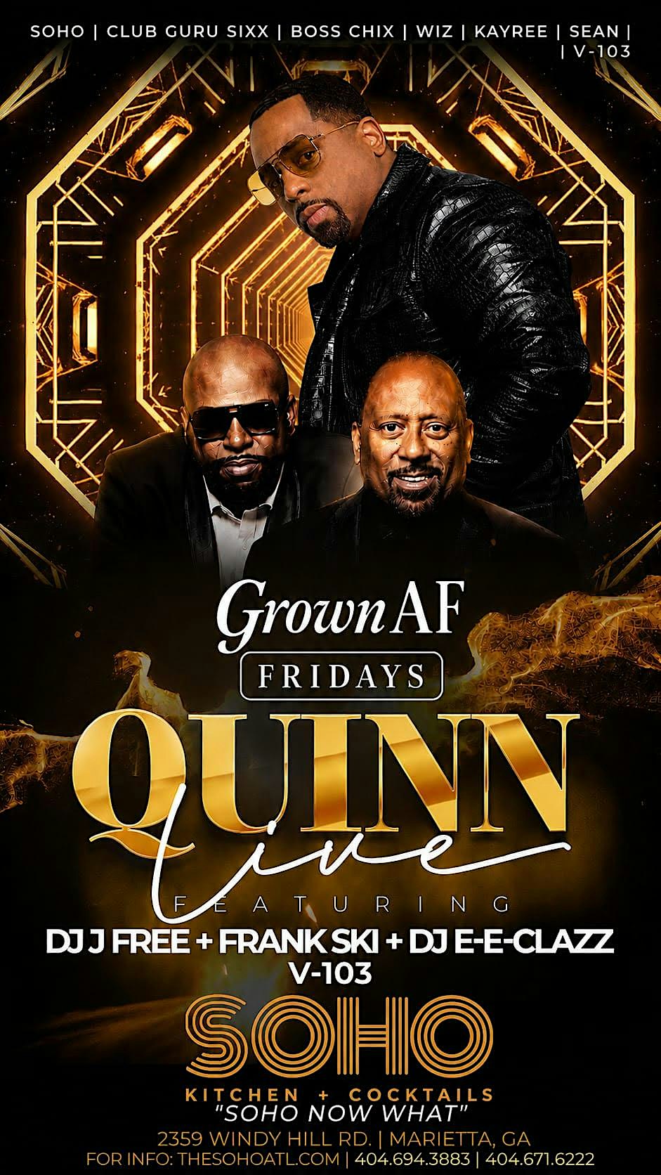 GROWN AF FRIDAYS-1ST FRIDAYS EDITION W/  THE HOTTEST LIVE BANDS + FRANK SKI