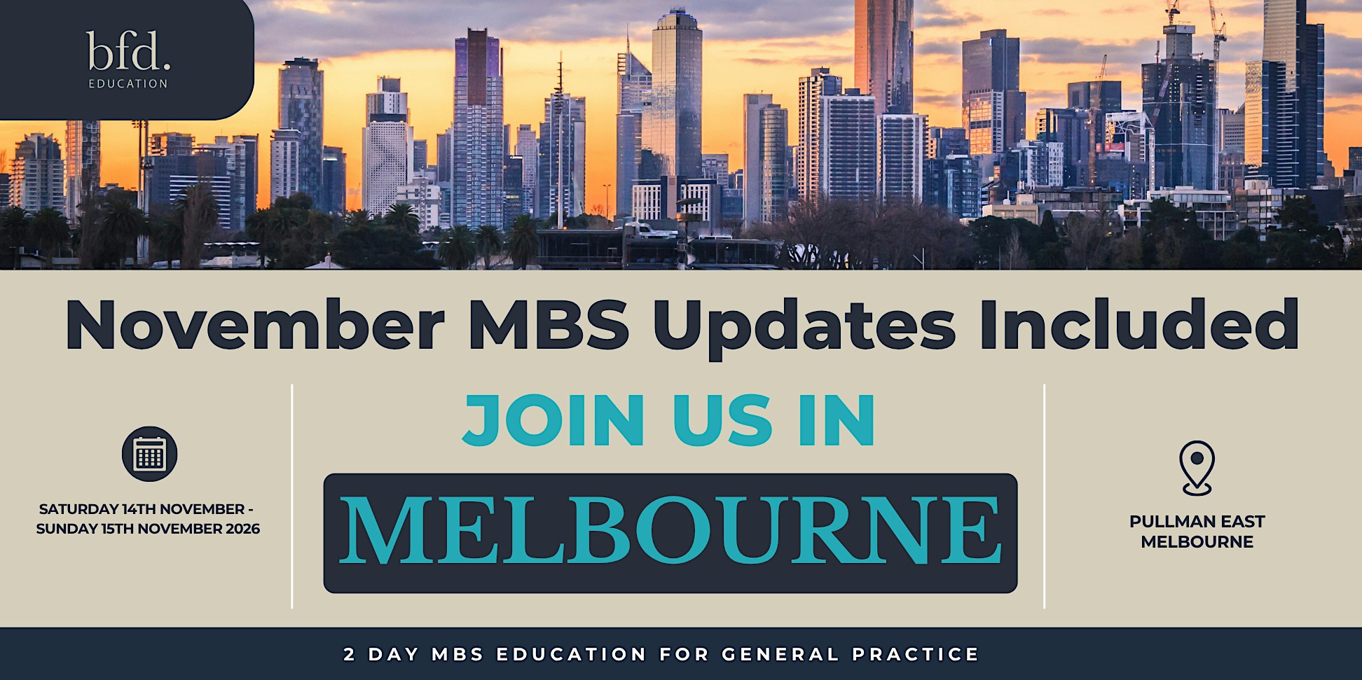 November MBS Updates for General Practice Workshop – MELBOURNE 2026