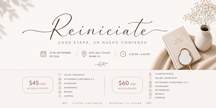Reiniciate- Wellness Event Spanish
