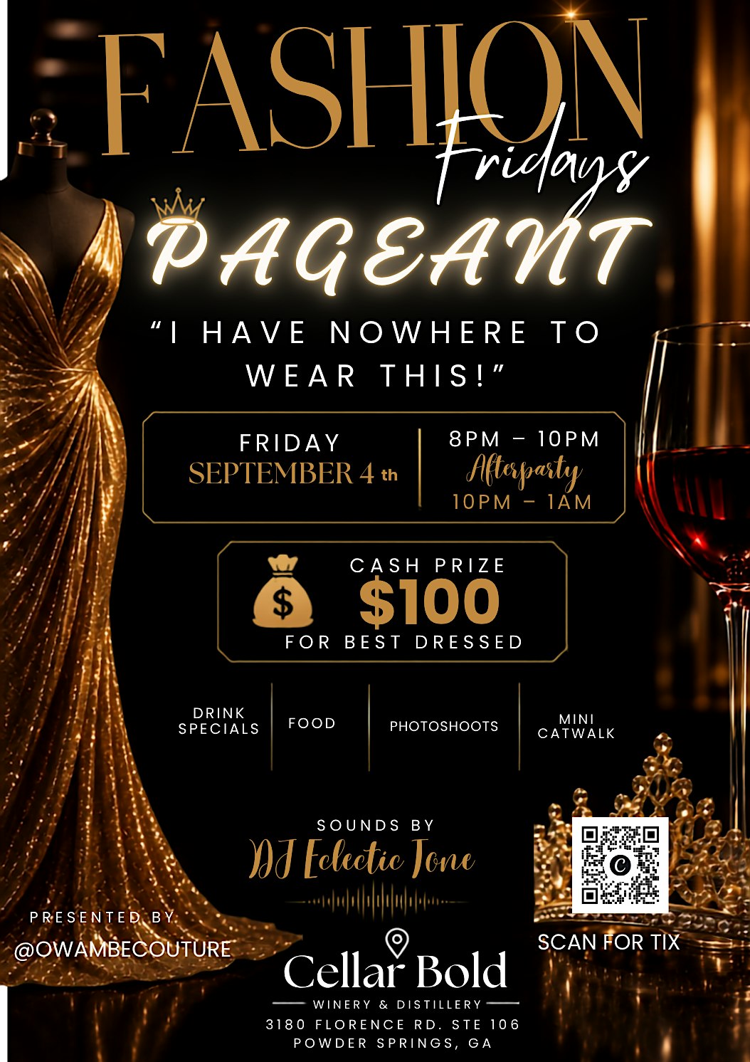 Fashion Fridays Pageant [ I Have Nowhere To Wear This] $100 Cash Prize