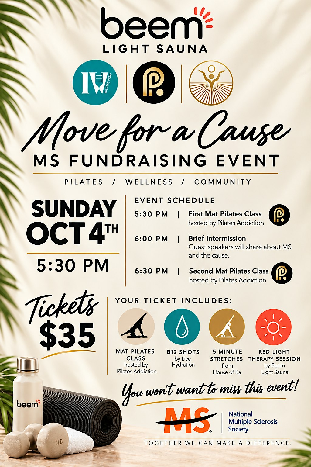 Move for a Cause: MS Fundraising Event
