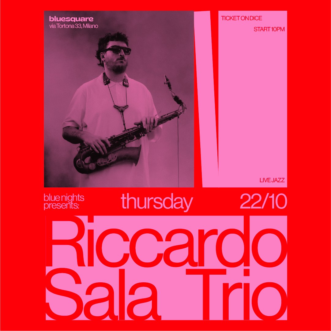 Blue Nights pres. RICCARDO SALA TRIO *live*