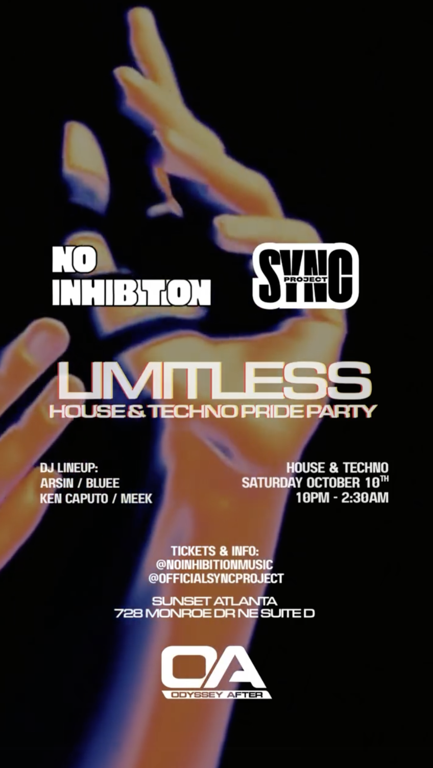 NO INHIBITIONS & SYNC PROJECT PRESENT: LIMITLESS PRIDE PARTY