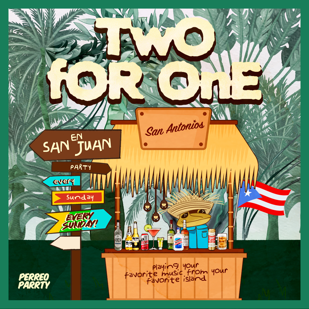 2-for-1 in San Juan - Latin Sunday Party @ Reggaeton Bar San Antonios