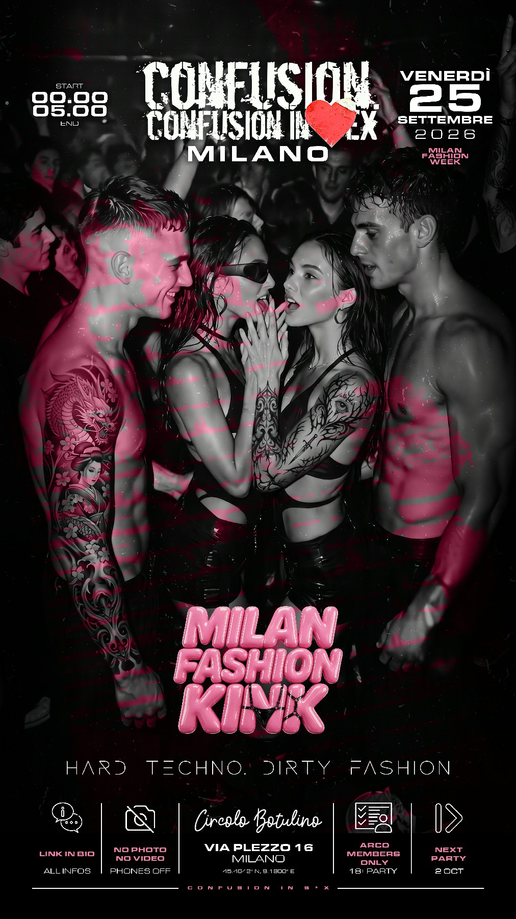 CONFUSION IN SEX pres. MILAN FASHION KINK - Candies from Strangers - MILAN FASHION WEEK EDITION