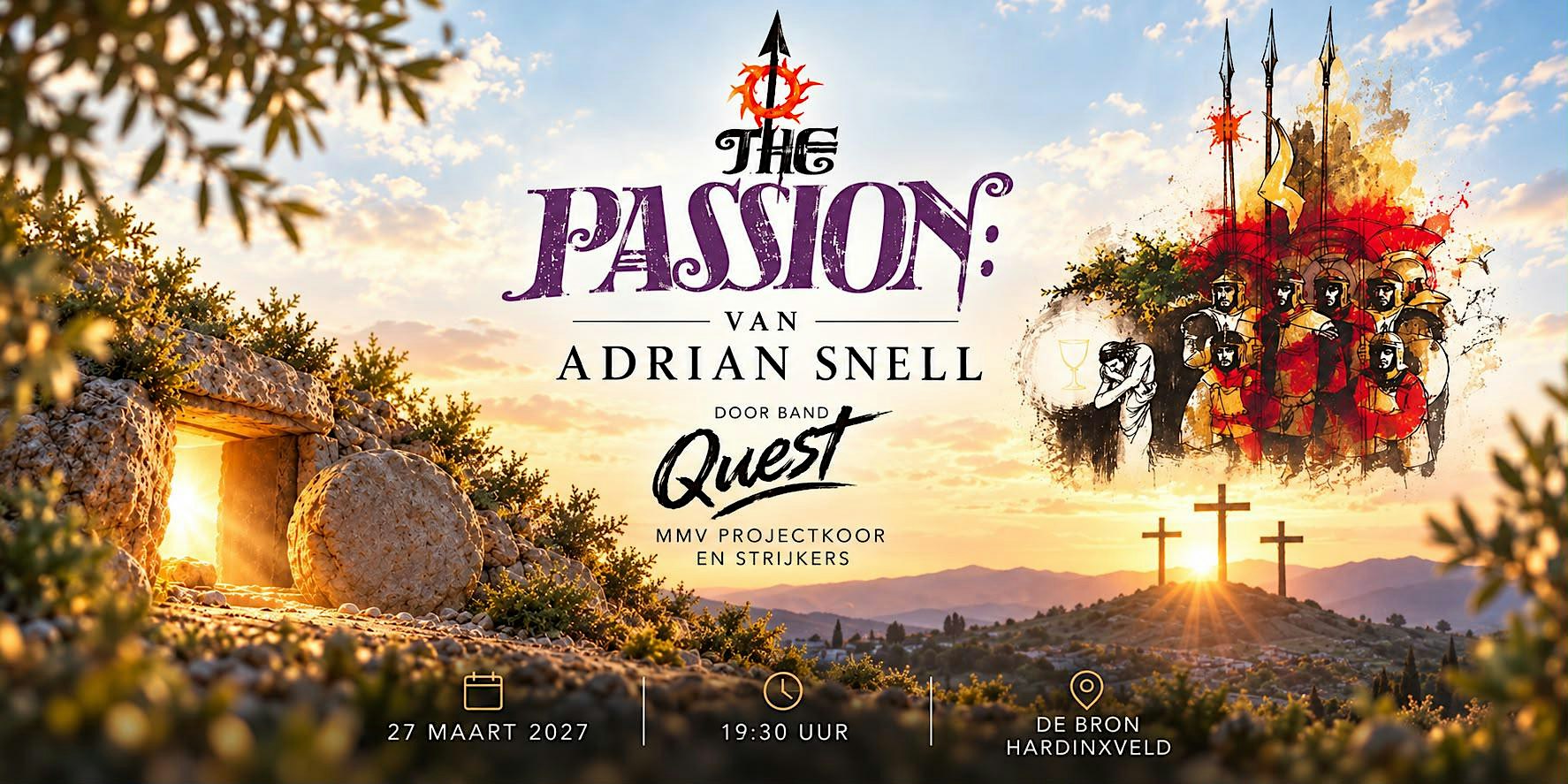 The Passion van Adrian Snell door band Quest mmv projectkoor en strijkers