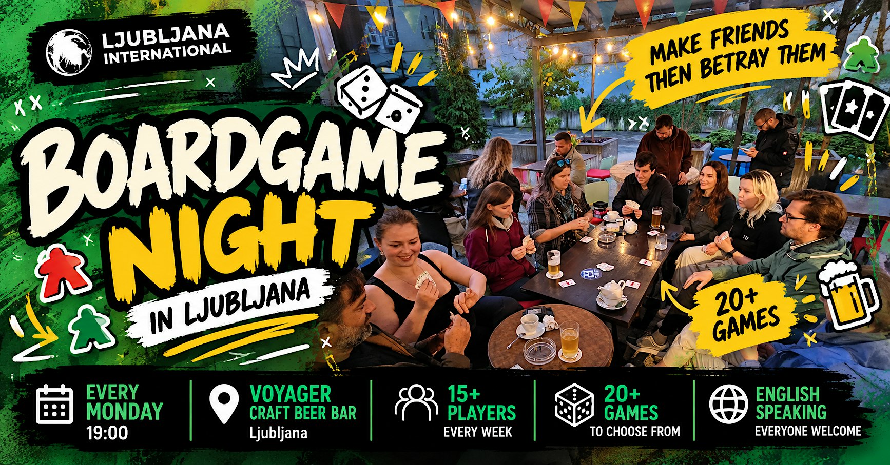 BOARDGAME NIGHT - MAKE FRIENDS. THEN BETRAY THEM.