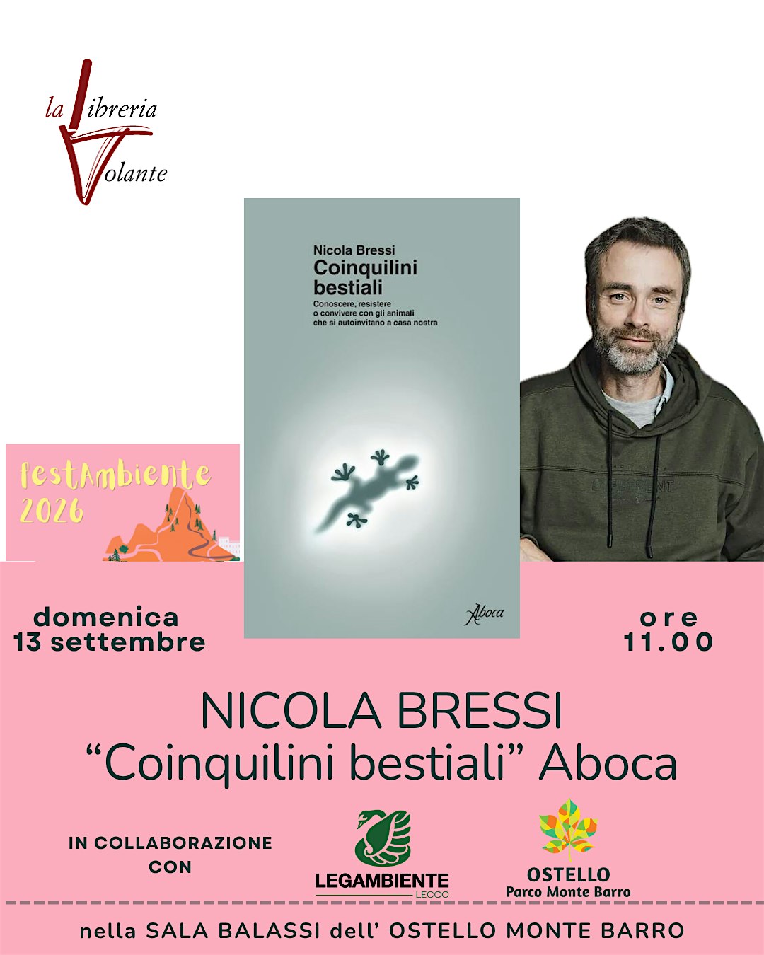 NICOLA BRESSI "Coinquilini bestiali" Aboca