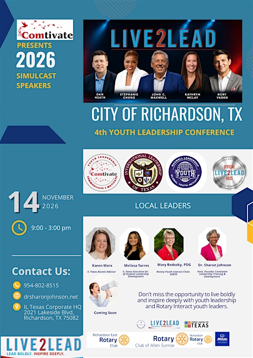 2026 Live2Lead4TX - City of Richardson  LIVE SIMULCAST  YOUTH COHORT 4