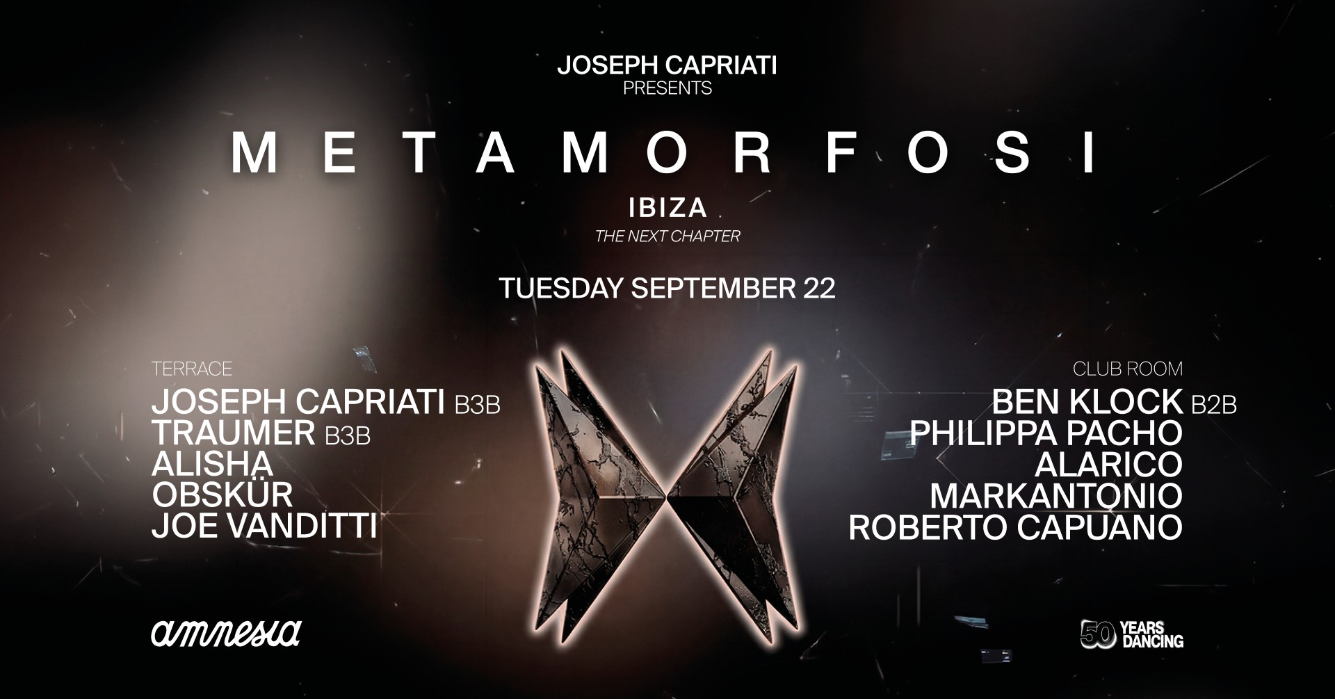 Joseph Capriati presents Metamorfosi