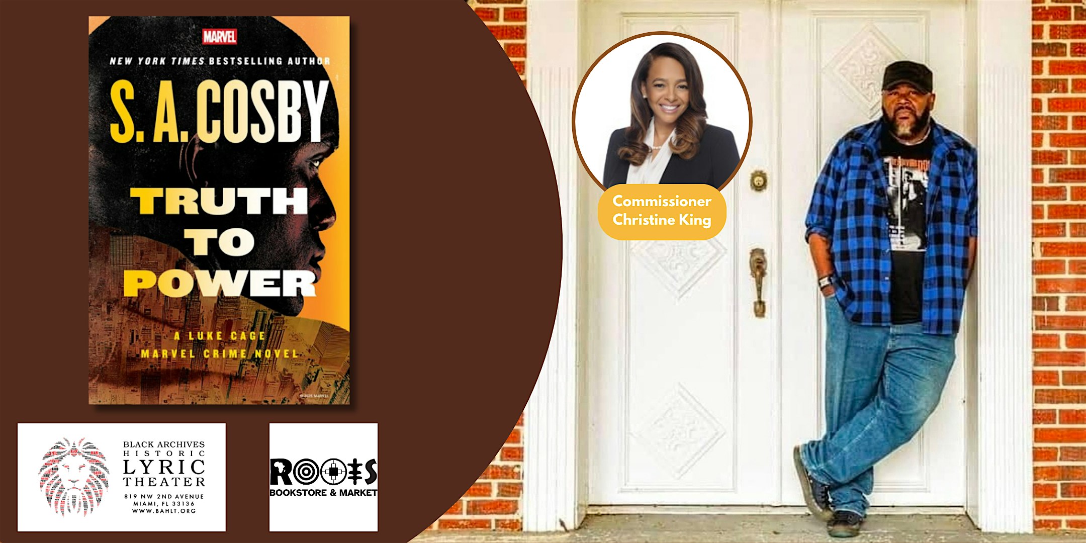 An Evening with S.A. Cosby in conversation with Commissioner Christine King