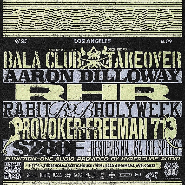 Ascetic House presents THRESHOLD Los Angeles n.09 