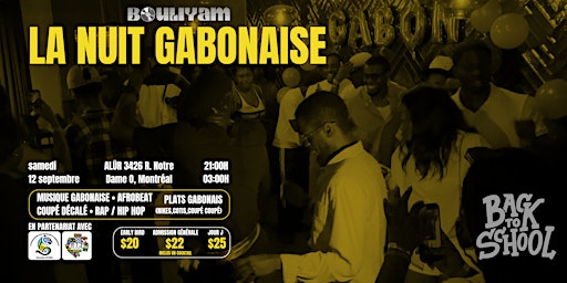 LA NUIT GABONAISE (Back to School) -  Montréal