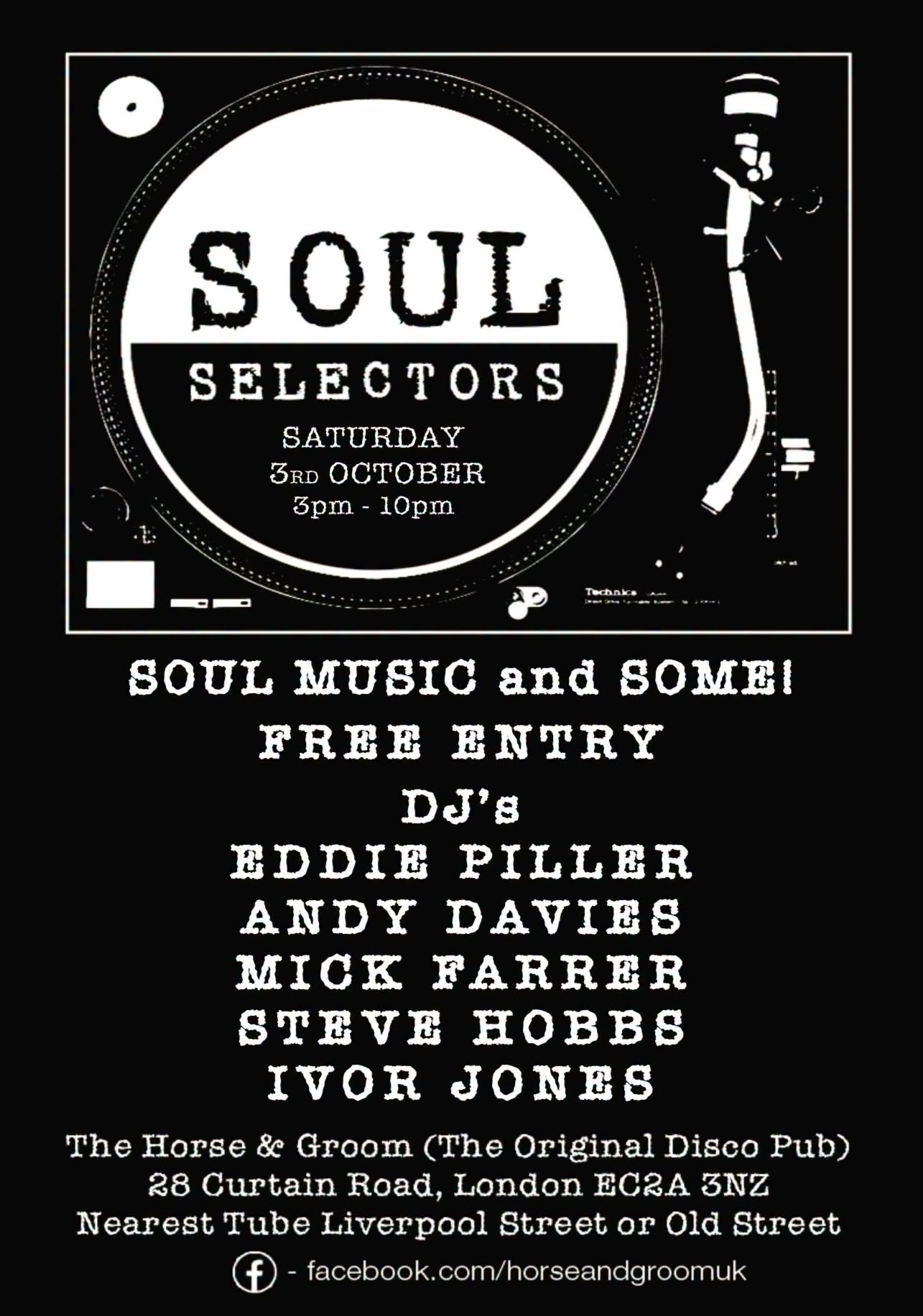 Soul Selectors free daytime party