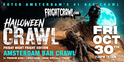The Fright Crawl | Amsterdam's Hottest Halloween Bar Crawl 2026 | Fri, Oct 30