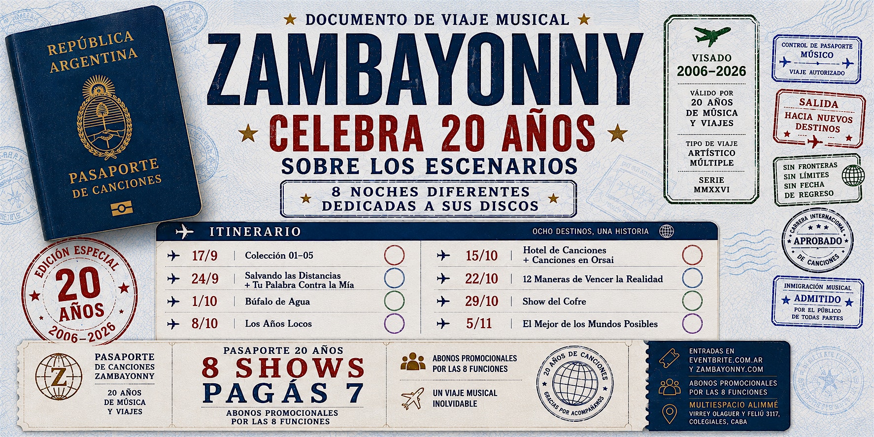 Zambayonny 20 años en 8 Jueves