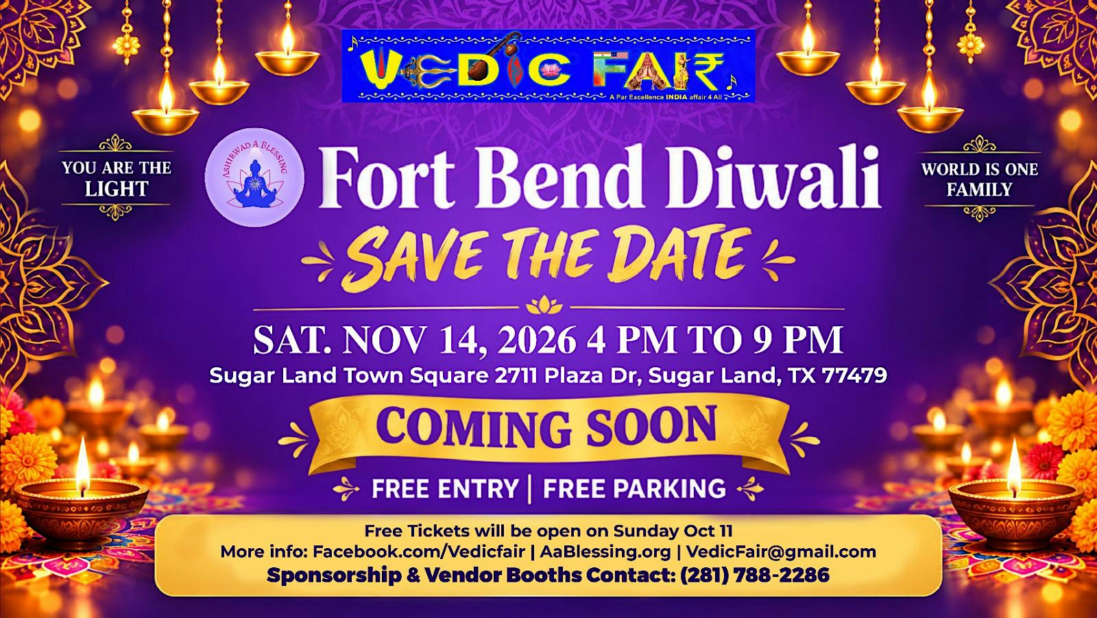 FORT BEND DIWALI 2026