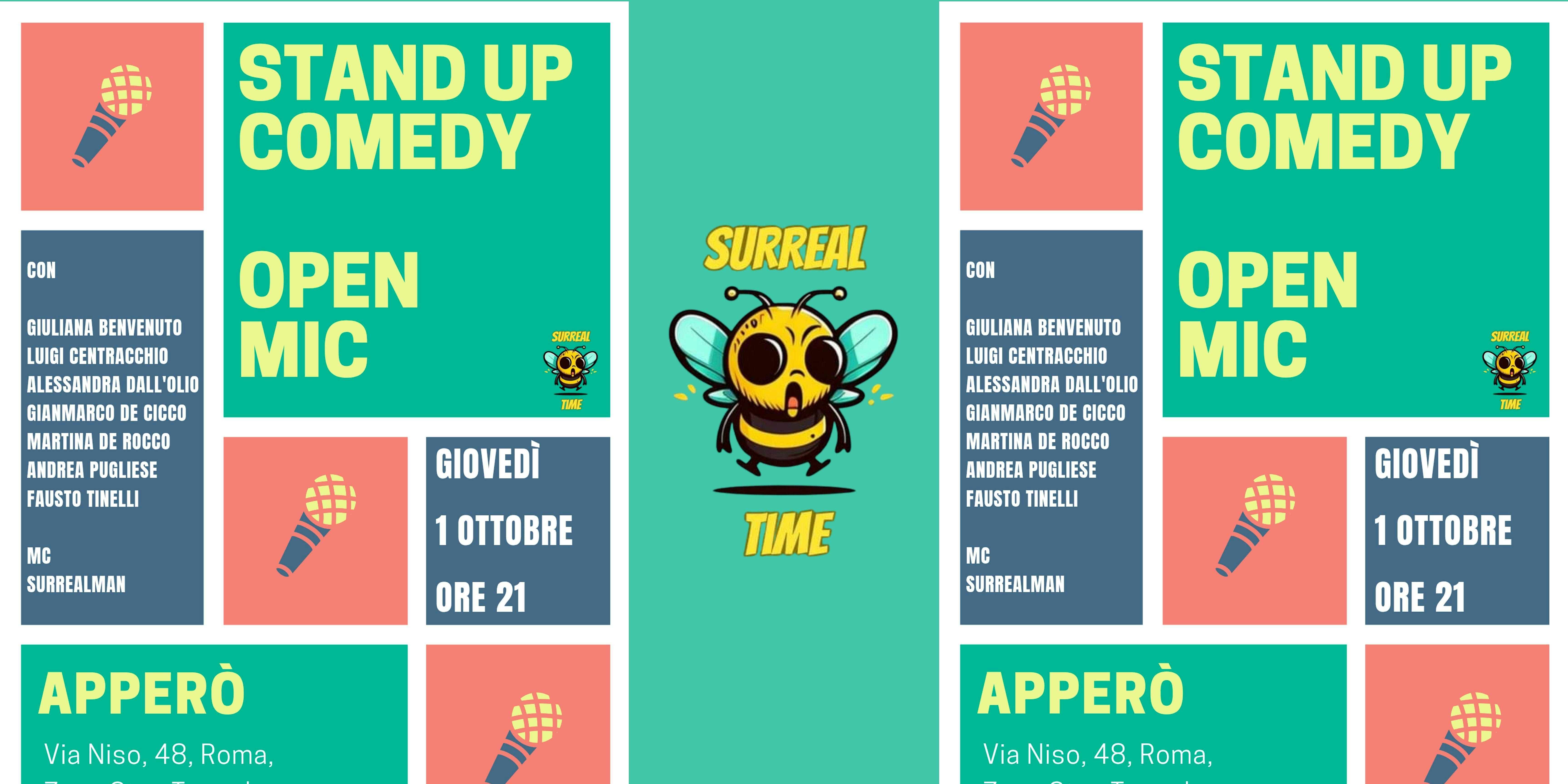 STAND UP COMEDY OPEN MIC  @APPERO'