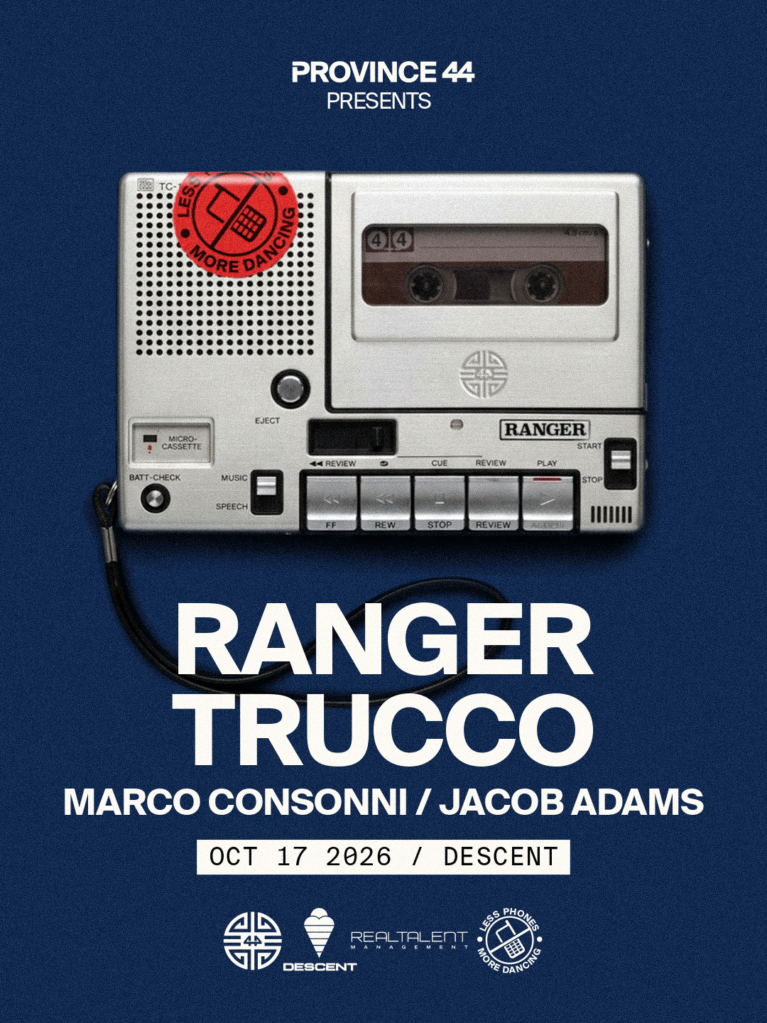 PROVINCE 44 presents Ranger Trucco