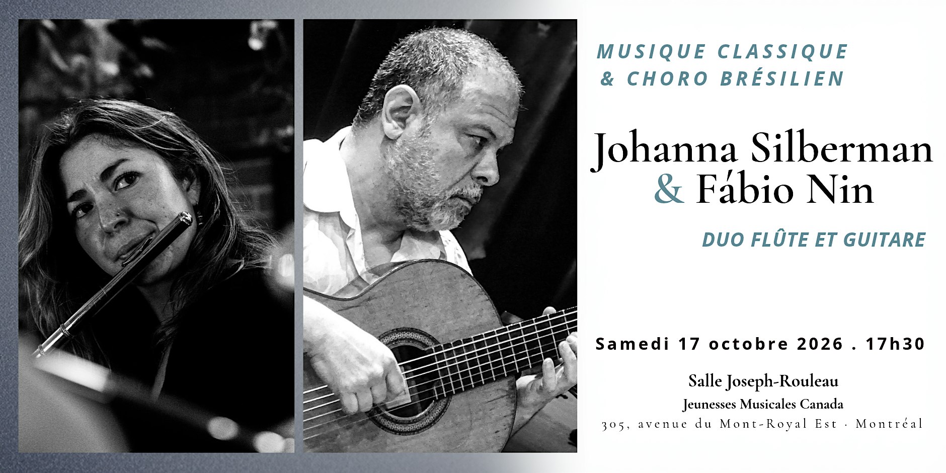 Johanna Silberman & Fábio Nin - Flûte et guitare