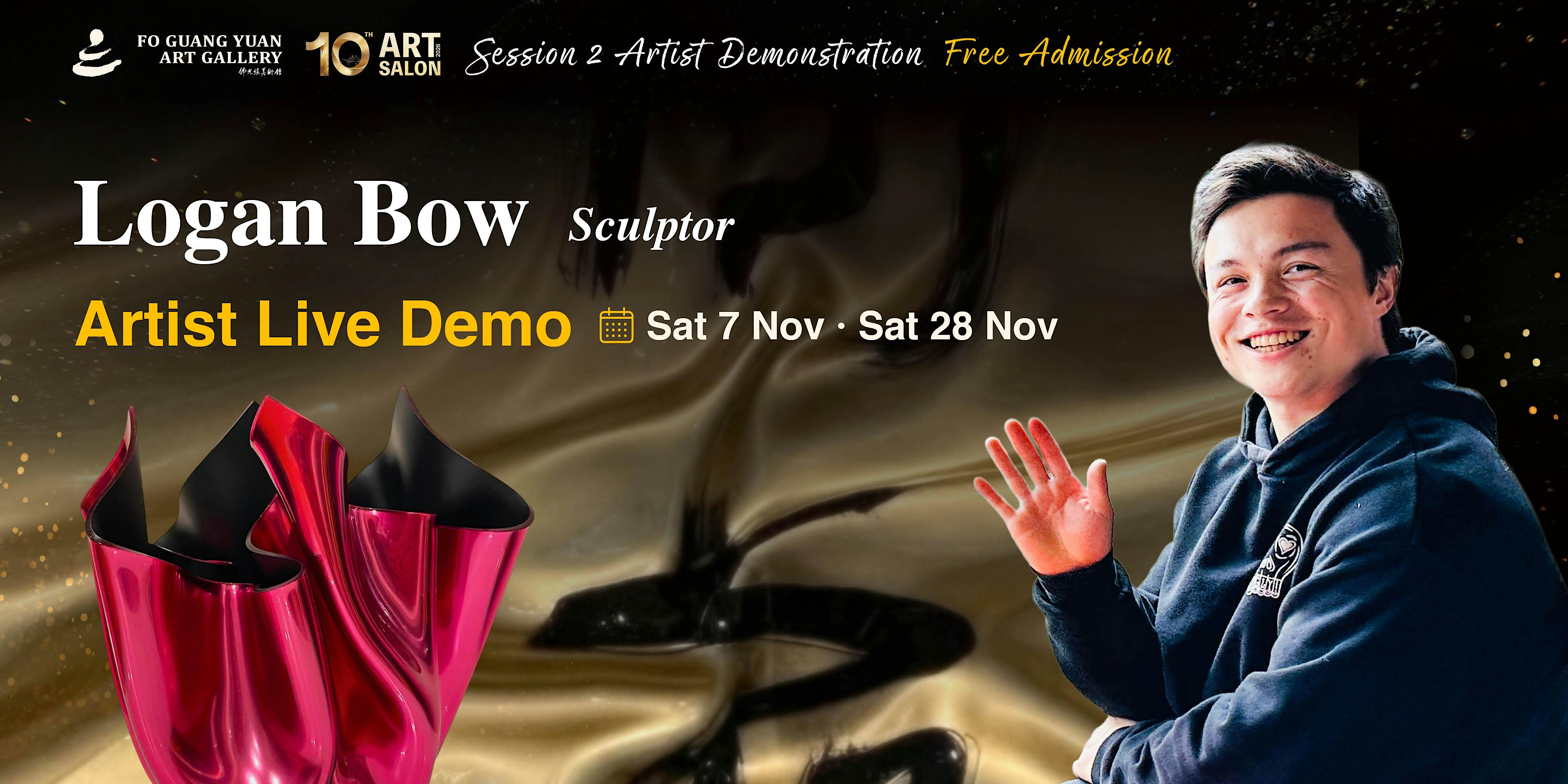 2026  Art Salon Live Demo by Sculptor Logan Bow
