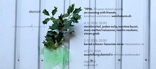 30 years domizil records: an evening with friends - Zurich