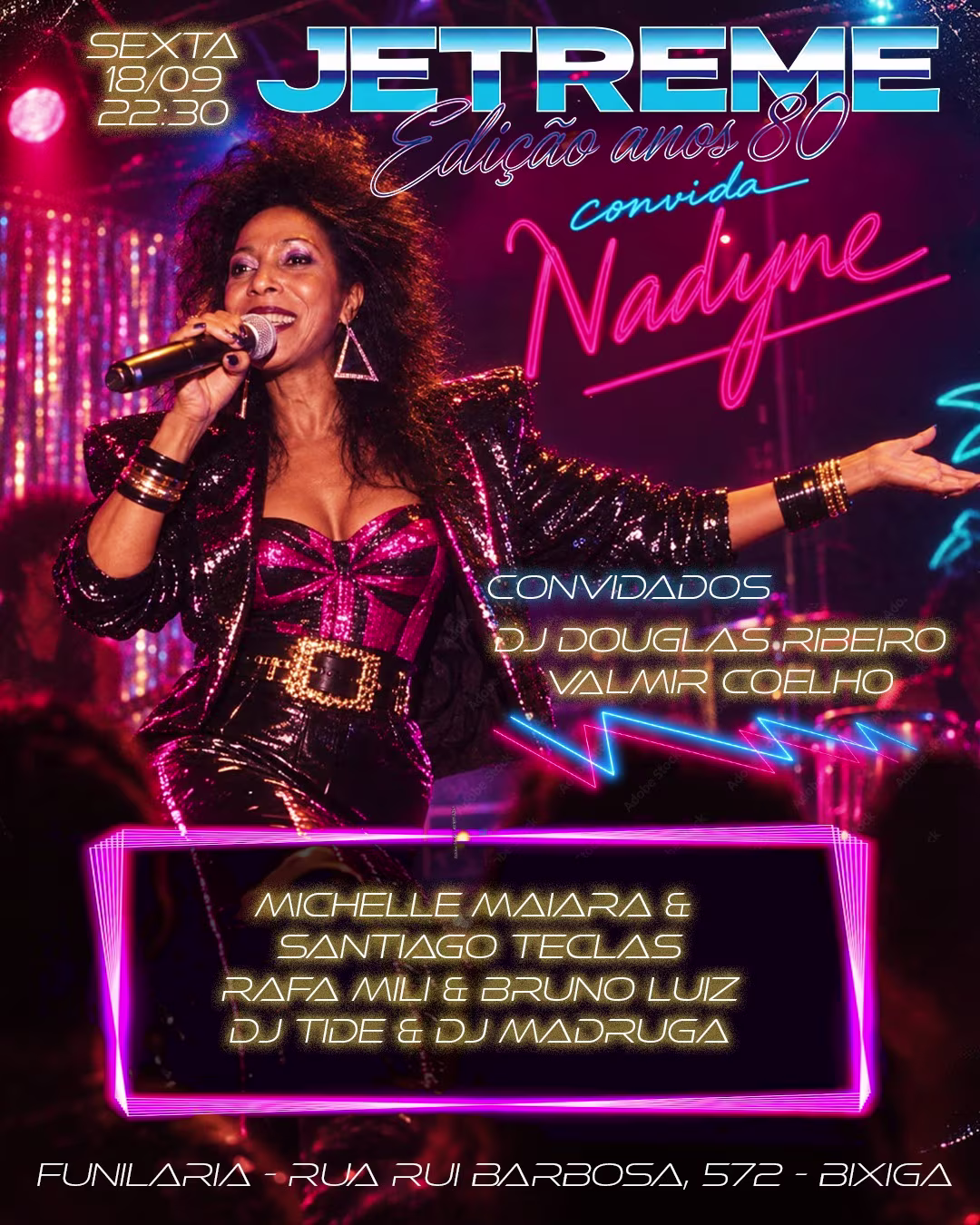 Jetreme Edição Anos 80 Convida Nadyne Na Funilaria