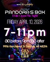 Pandora's Box Erotic Open Mic