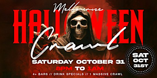Melbourne Halloween Bar Crawl — Halloween Saturday on Sat, Oct 31st