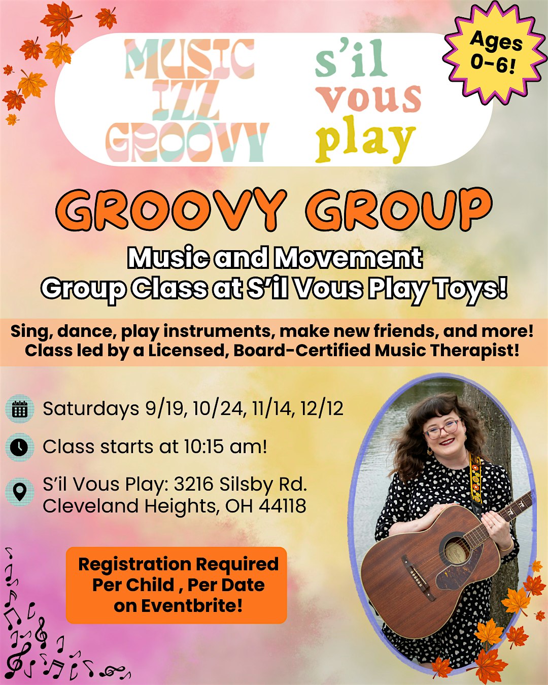 Groovy Group - Music & Movement Class at S'il Vous Play Toys NOVEMBER 14!