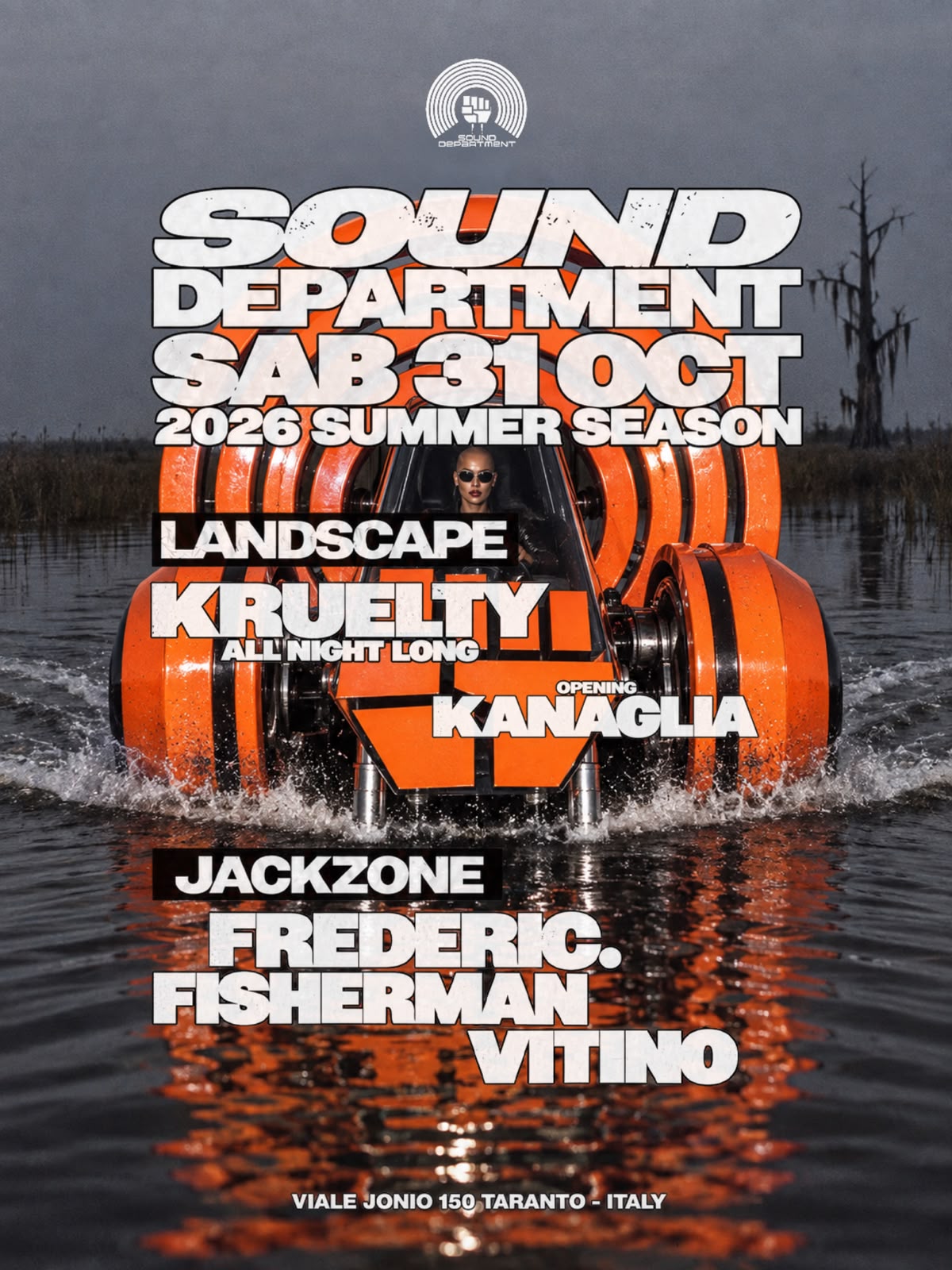 Sound Department Summer Closing Party W/ KRUELTY and Frederic