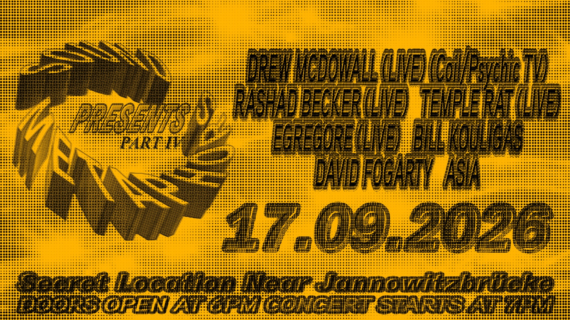 Sound Metaphors presents Drew McDowall (live), Rashad Becker (live), Bill Kouligas… 