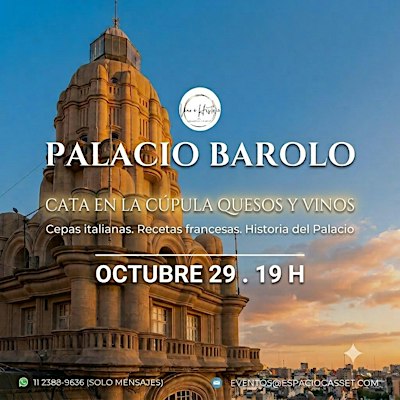 BAROLO :  Cúpula  + Cata  de quesos y vinos + Historia