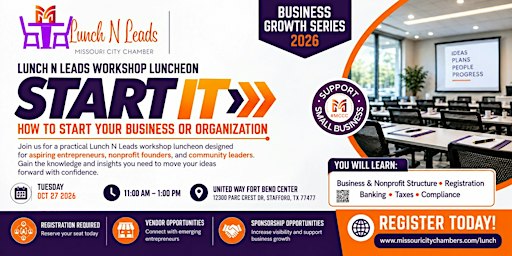 START IT: How to Start Your Business or Organization | Lunch N Leads