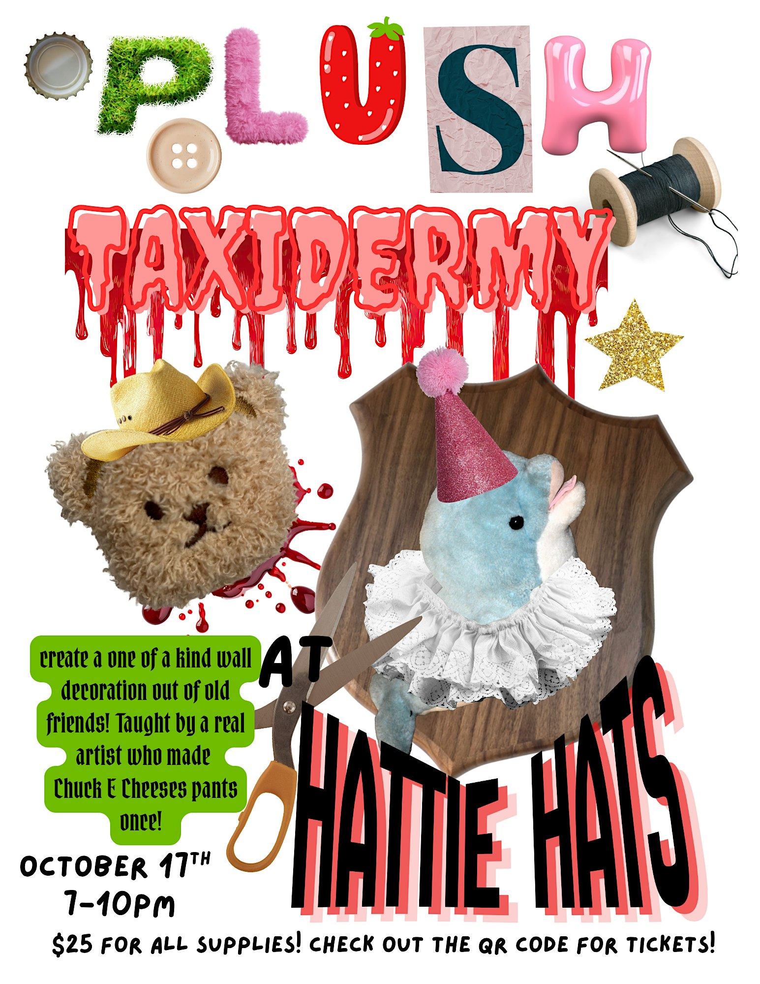 Plush Taxidermy Class