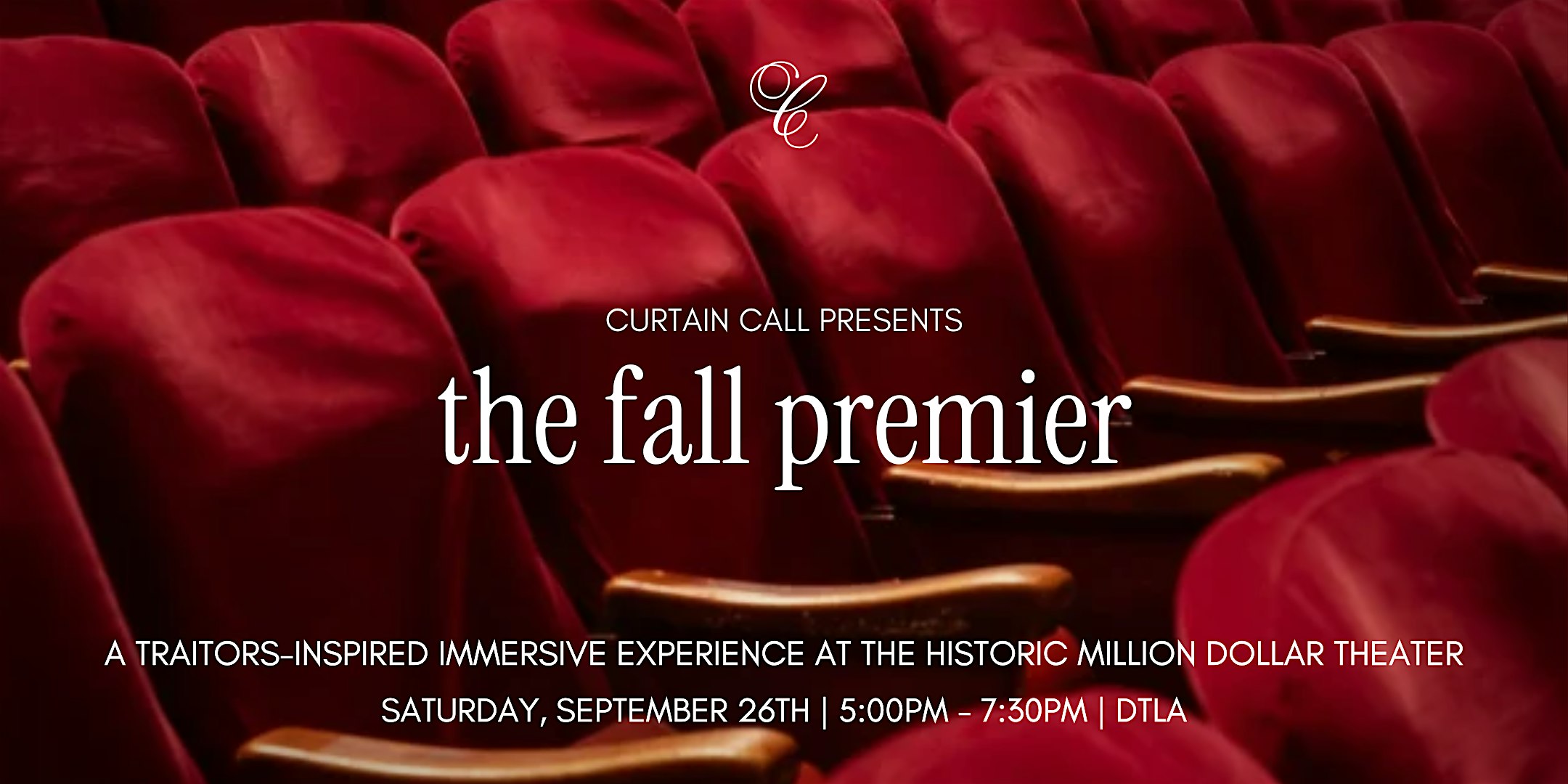 A Traitor's Game: Curtain Call - The Fall Premier