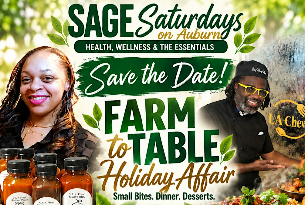 SAGE Saturdays on Auburn: "Health, Wellness & The Essentials" Event Series