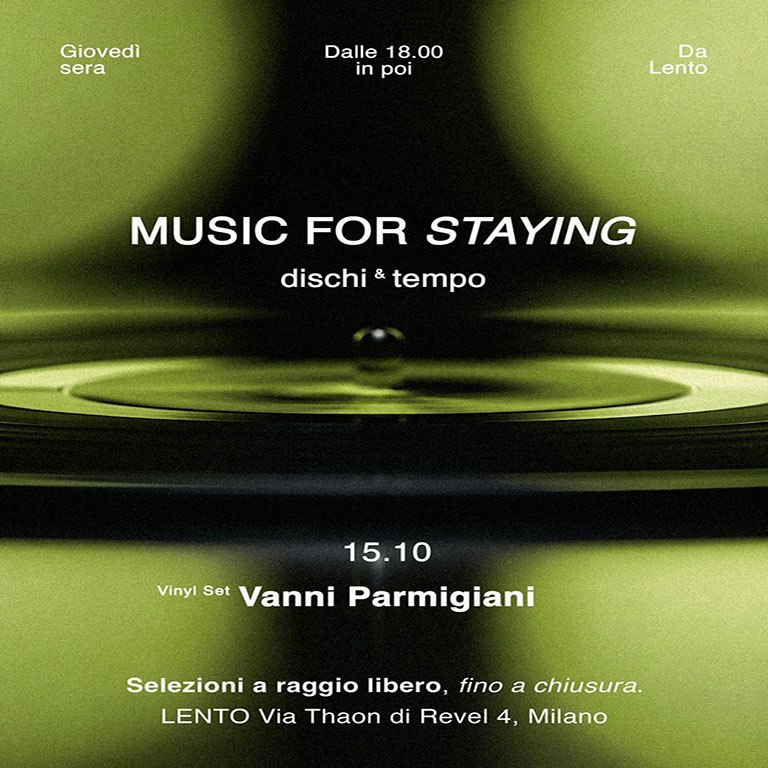 Music for Staying - dischi & tempo