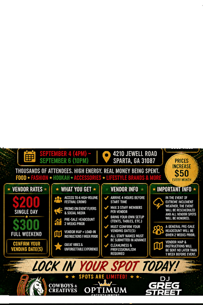 Saddlefest Vendors- Join our Team!
