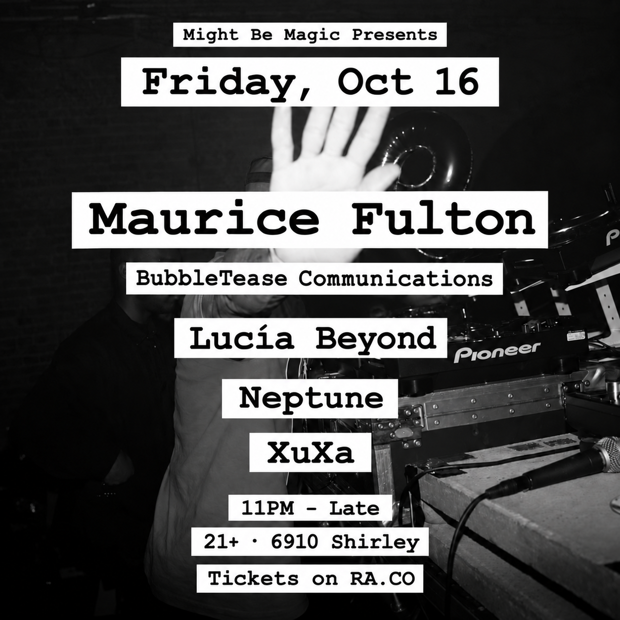 Might Be Magic presents: Maurice Fulton + Lucia Beyond + Neptune