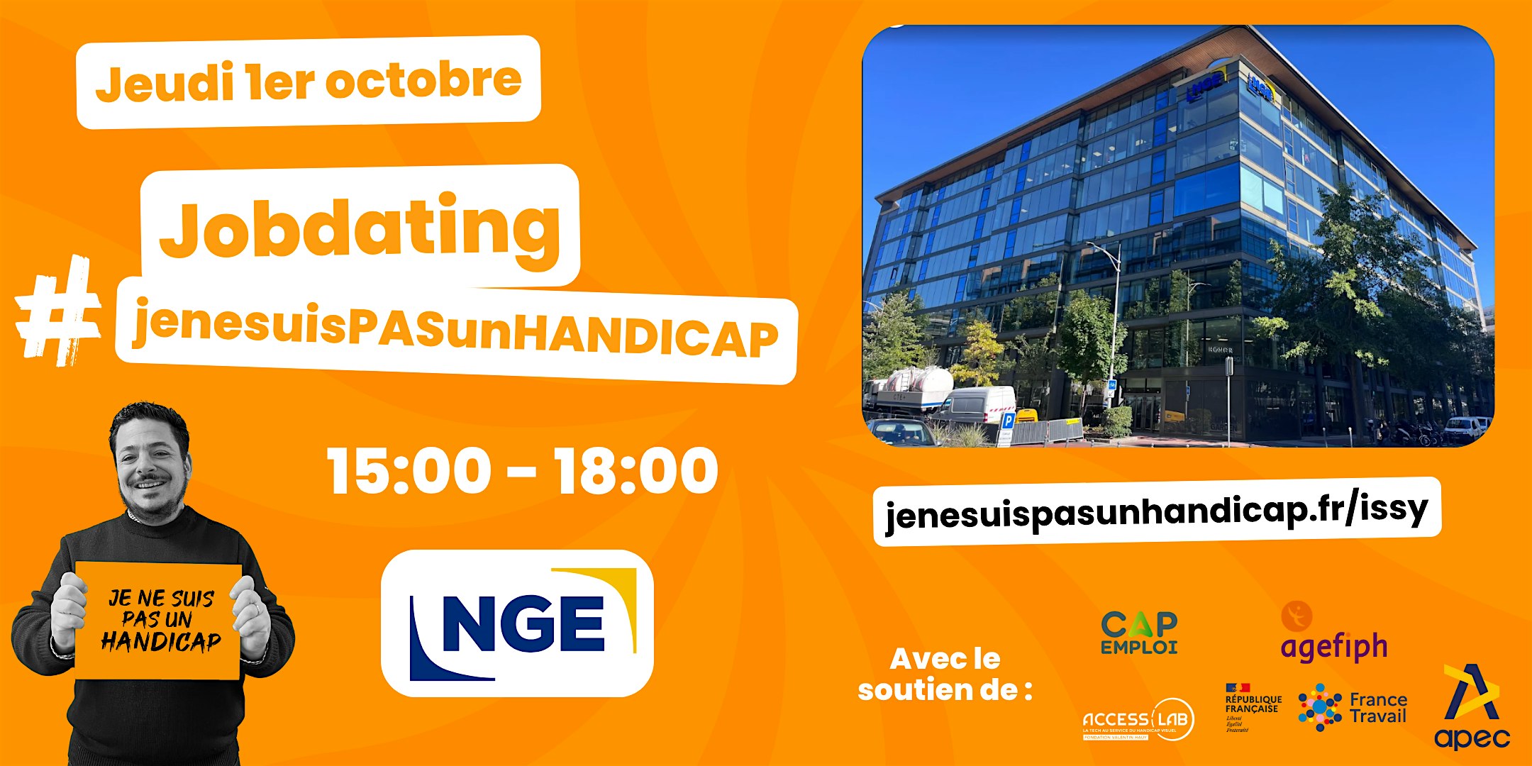 JOBDATING #jenesuisPASunHANDICAP - Issy-Les-Moulineaux