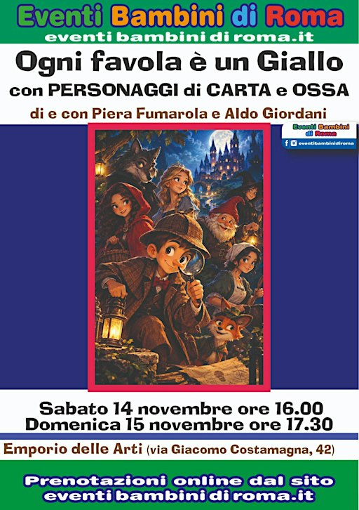 Spettacolo per bambini "Ogni favola è un Giallo"