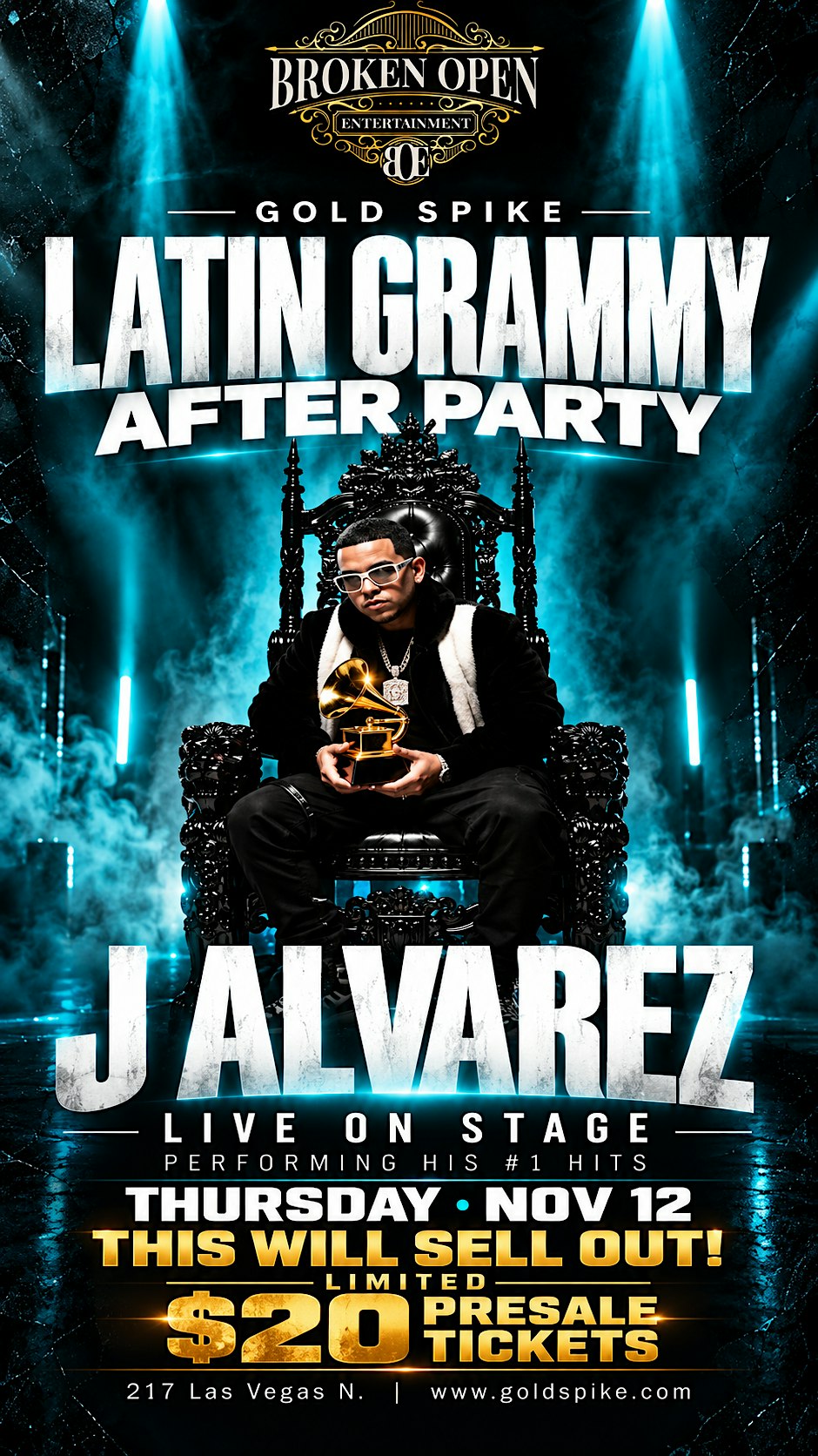 J ALVAREZ LIVE @ GOLD SPIKE