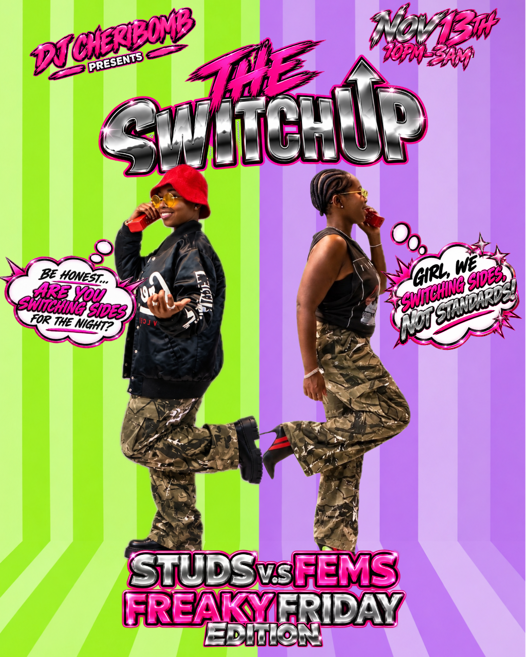 THE SWITCH UP  (STUDS v.s FEMS Freaky Friday)
