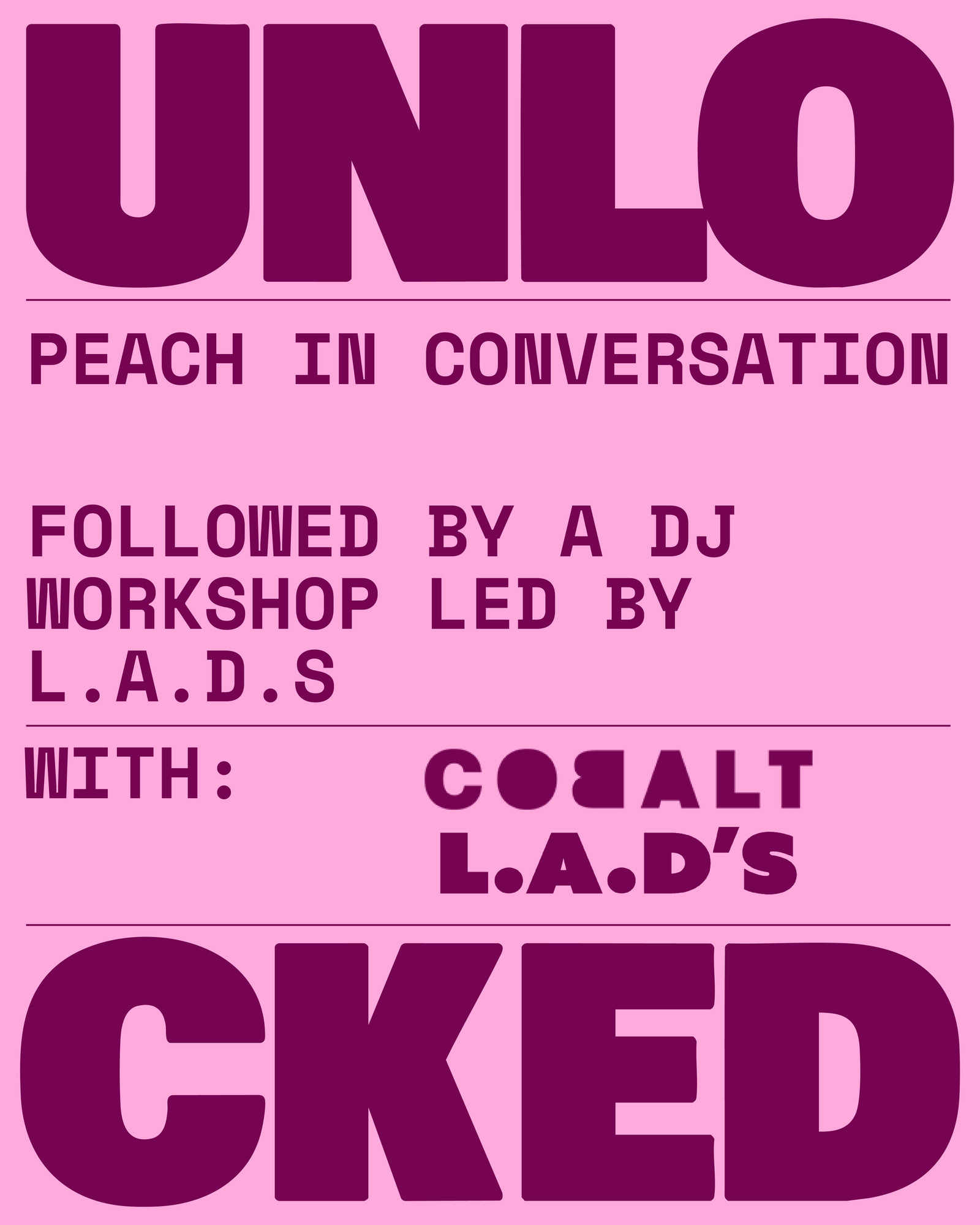 RA UNLOCKED: In Conversation with Peach and DJ workshop hosted by L.A.D.S