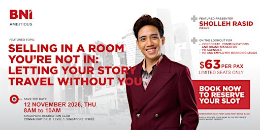 Professional Business Networking Session with BNI Ambitious Singapore