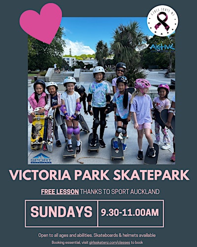 FREE SKATEBOARDING LESSONS - Victoria Park Skatepark