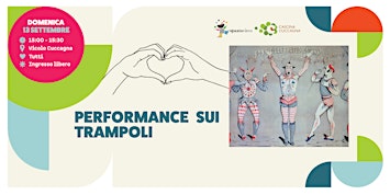 Performance sui trampoli